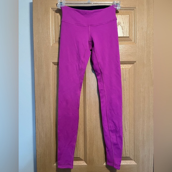 Lululemon Purple Reversible Leggings Full Length - Picture 3 of 8